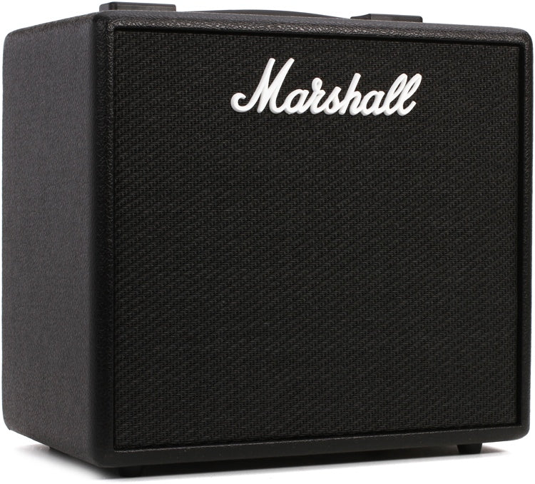 Marshall - 25-watt Modeling Guitar Amplifier with 10" Speaker, 14 Digital Preamp Models, 4 Digital Power Models #CODE25
