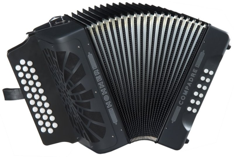 Hohner - Compadre EAD Black Accordion w/ Gig Bag #COEB