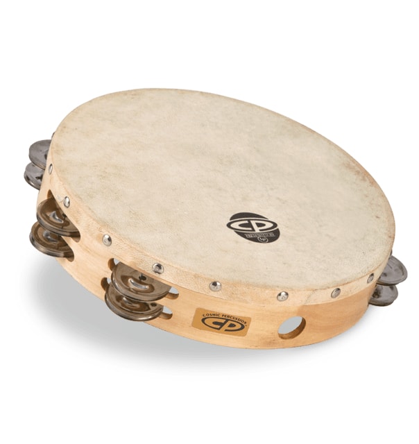 Latin Percussion - 10" Tambourine with Head Double Row #CP380