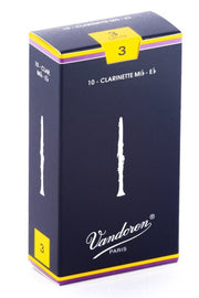Vandoren - Eb Clarinet Traditional Reeds Strength 3 #CR113