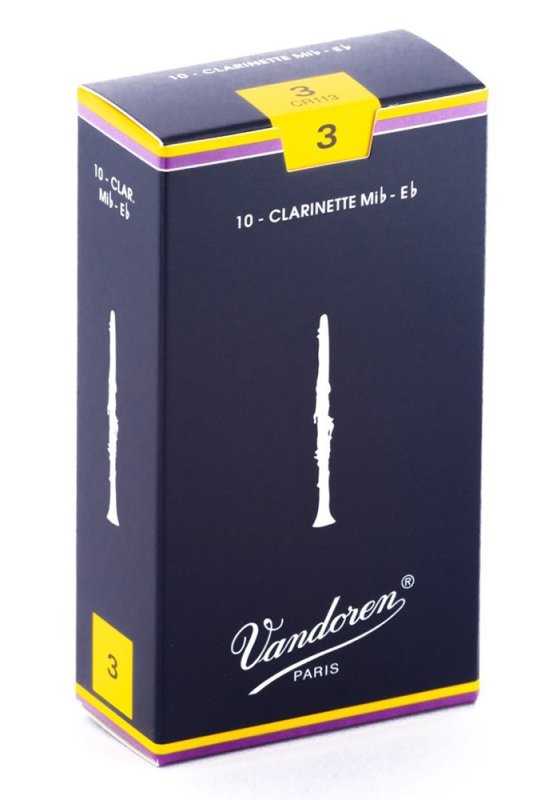 Vandoren - Eb Clarinet Traditional Reeds Strength 3 #CR113