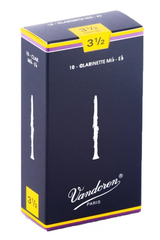 Vandoren - Eb Clarinet Traditional Reeds Strength 3.5 #CR1135