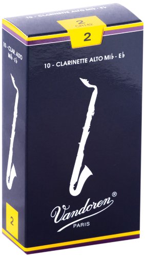 Vandoren - Alto Clarinet Traditional Reeds Strength 2; Box of 10 #CR142