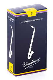 Vandoren - Alto Clarinet Traditional Reeds Strength 3; Box of 10 #CR143