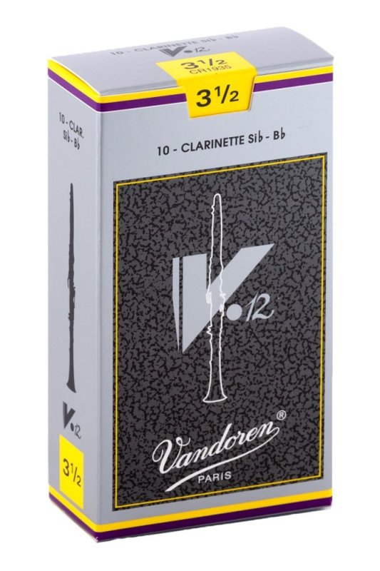 Vandoren - Bb Clarinet V.12 Reeds Strength 3.5; Box of 10 #CR1935