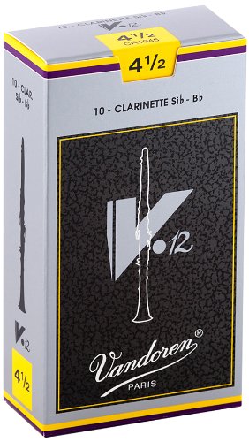 Vandoren - Bb Clarinet V.12 Reeds Strength 4.5; Box of 10 #CR1945