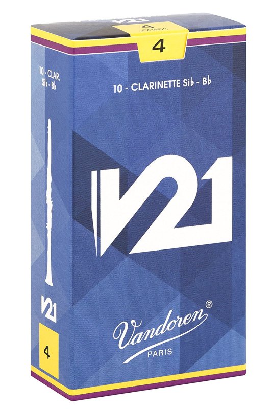 Vandoren - Bb Clarinet V21 Reeds Strength 4; Box of 10 #CR804