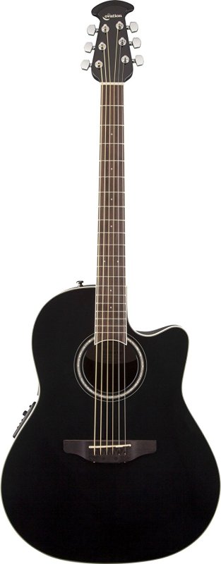 Ovation - Celebrity Standard Mid-Depth Acoustic / Electric Guitar, Black #CS24-5
