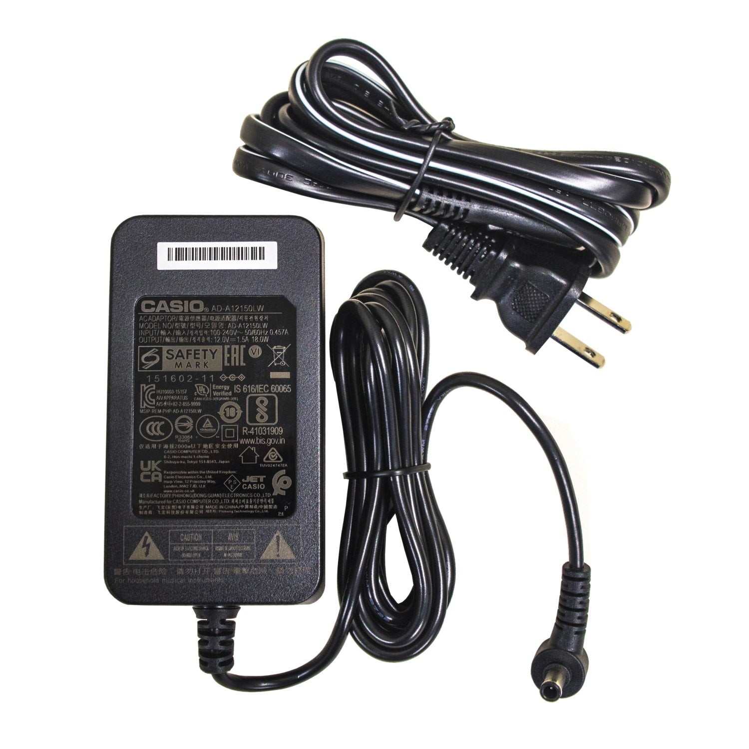 Casio - ADA12150 12V/1.5A AC Adapter