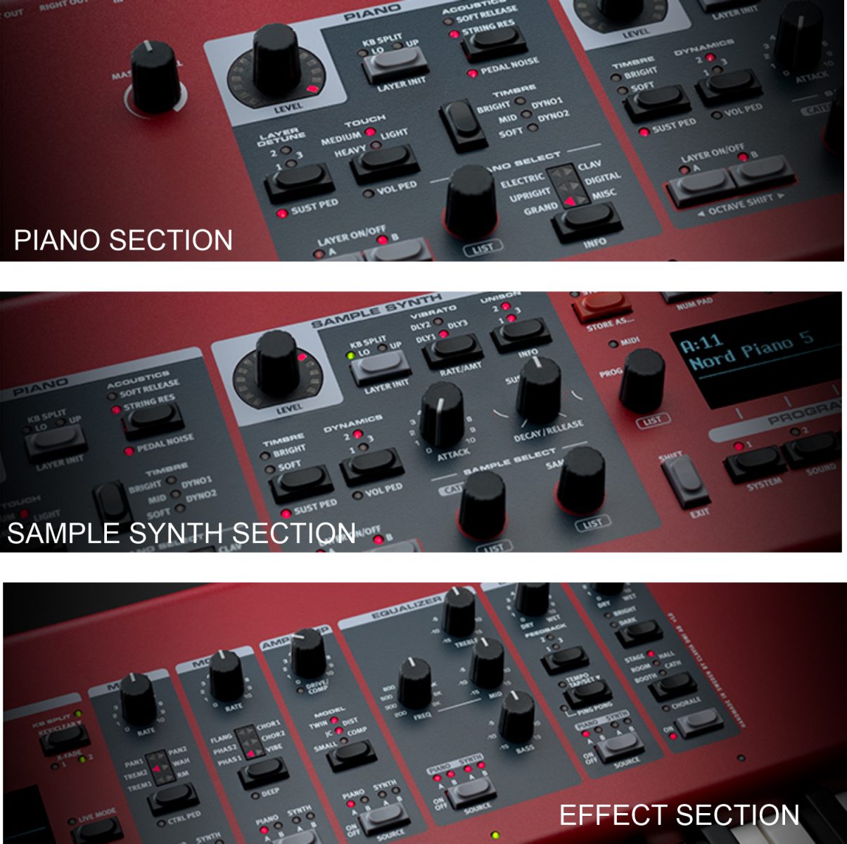 Clavia Nord Piano 5 - 88-NoteVirtual Hammer Action (1)