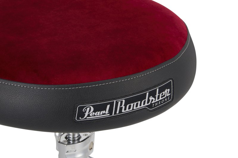 Pearl - Roadster Cloth Seat Top Drum Throne, Red #D-1500RST