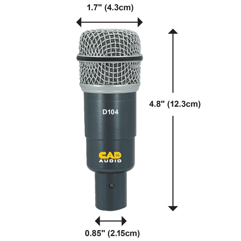 CAD Audio - Dynamic Drum and Instrument Microphone #D104