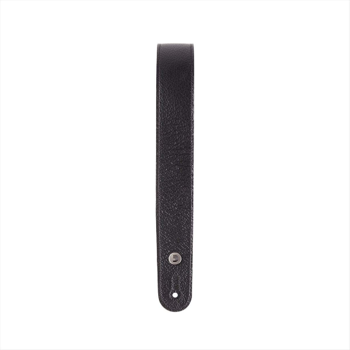 D'Addario - Slim Garment Leather Guitar Strap - Black - 20GL00 Tip
