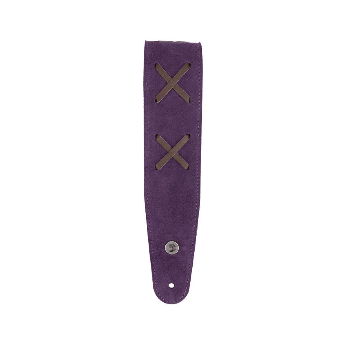 D'Addario - Suede Guitar Strap - Purple - 25VJH00 Tip