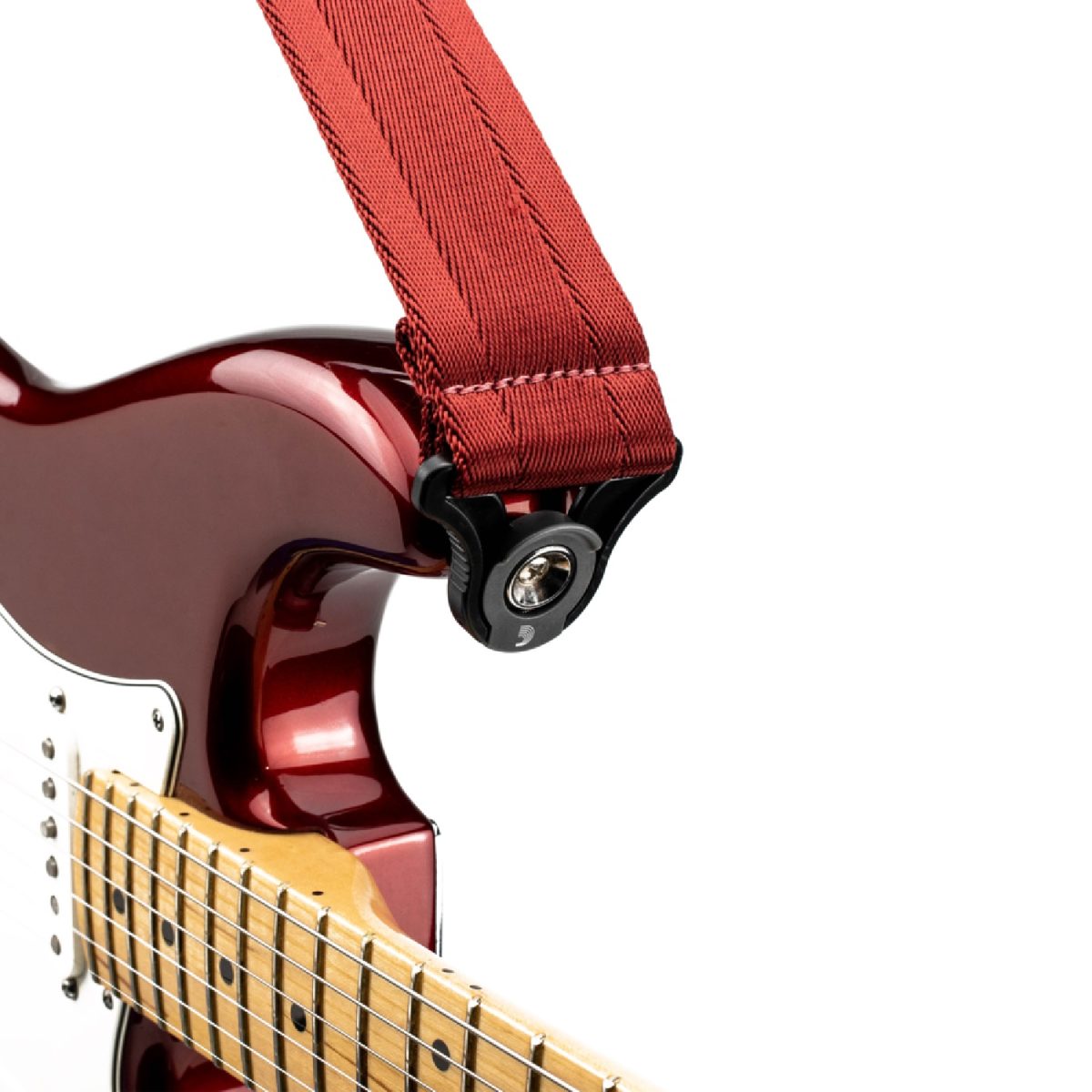 D'addario - 50BAL11 - Auto Lock Guitar Strap - Blood Red Lock