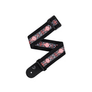 D'Addario - Deluxe Cotton Guitar Strap - Black - 50CT00-DX