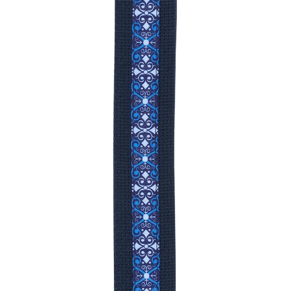 D'Addario - Deluxe Cotton Guitar Strap - Blue - 50CT03-DX Texture