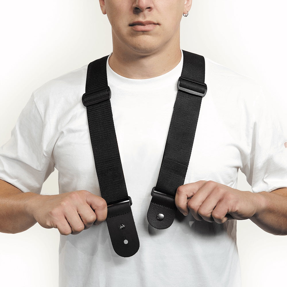 D'Addario - Dare Dual Shoulder Strap - Black #50DARE000
