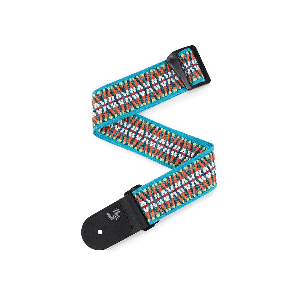 D'Addario - Nylon Woven Guitar Strap - Blue Sunset Hootenanny #50G09