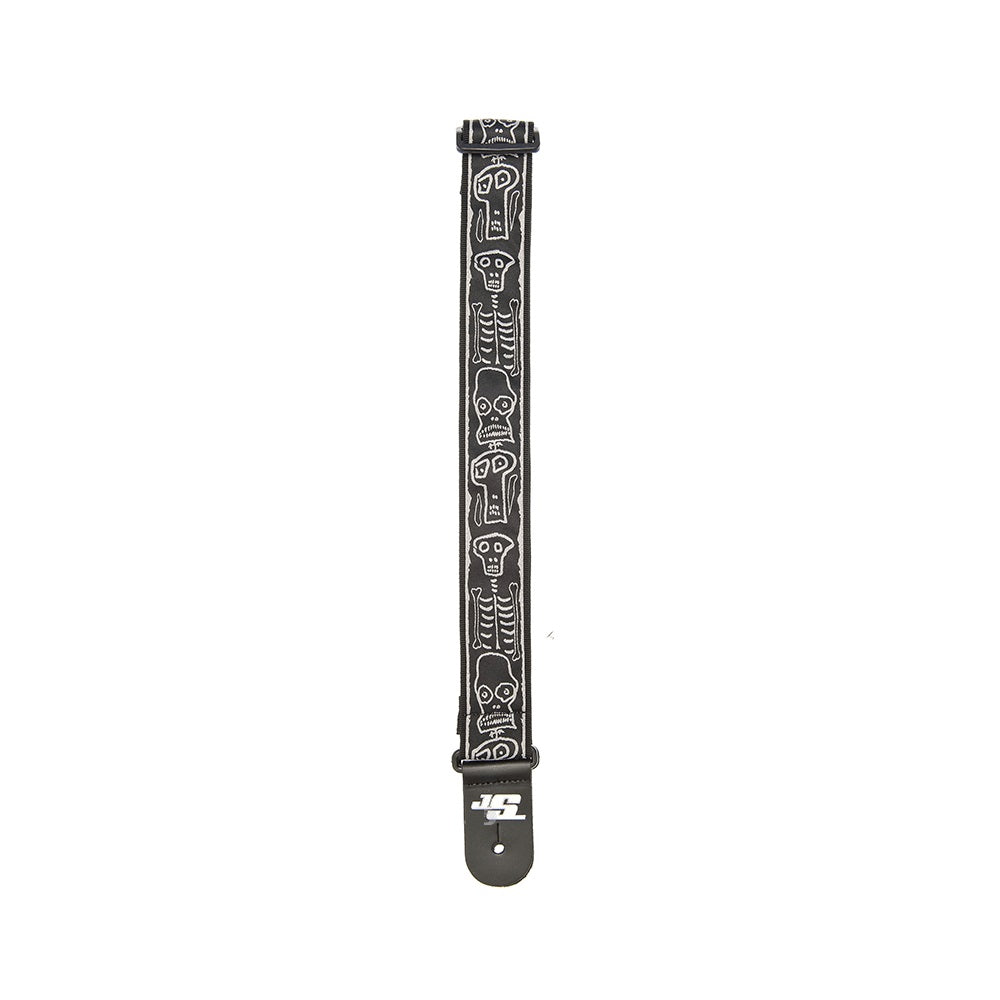 D'Addario - Joe Satriani Woven Guitar Strap - Skull N Bones #50JS01