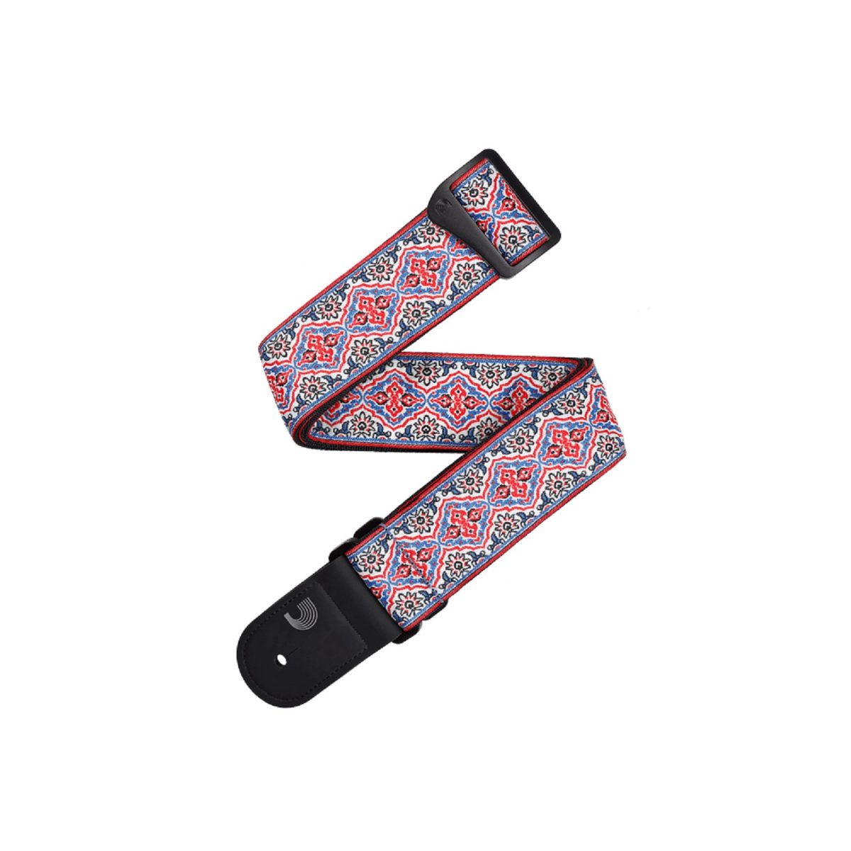 D'Addario - Eco-Comfort Guitar Strap - Persian Woven - White - 50RW07