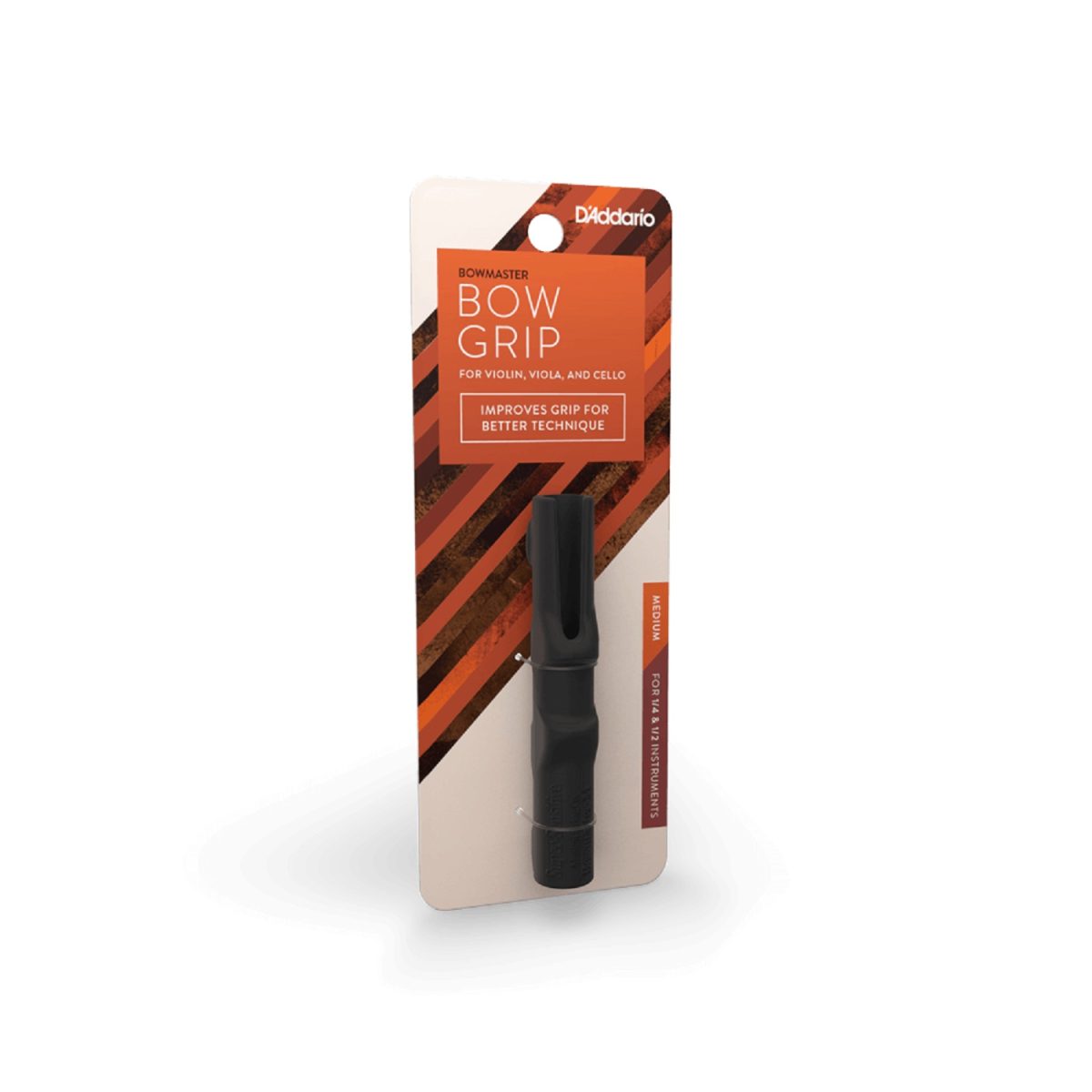 D'Addario - Bowmaster - Bow grip for Violin, Viola & Cello Box
