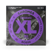 D’Addario – 11-50 Electric Flat Wound Chromes – Jazz Light ECG24