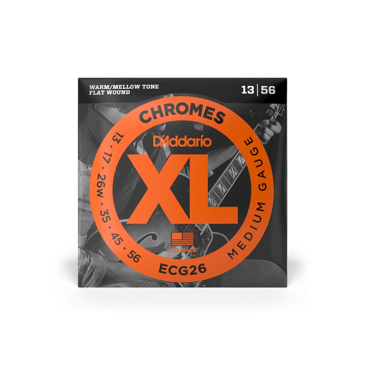 D'Addario - 13-56 Medium Electric Guitar Strings - ECG26