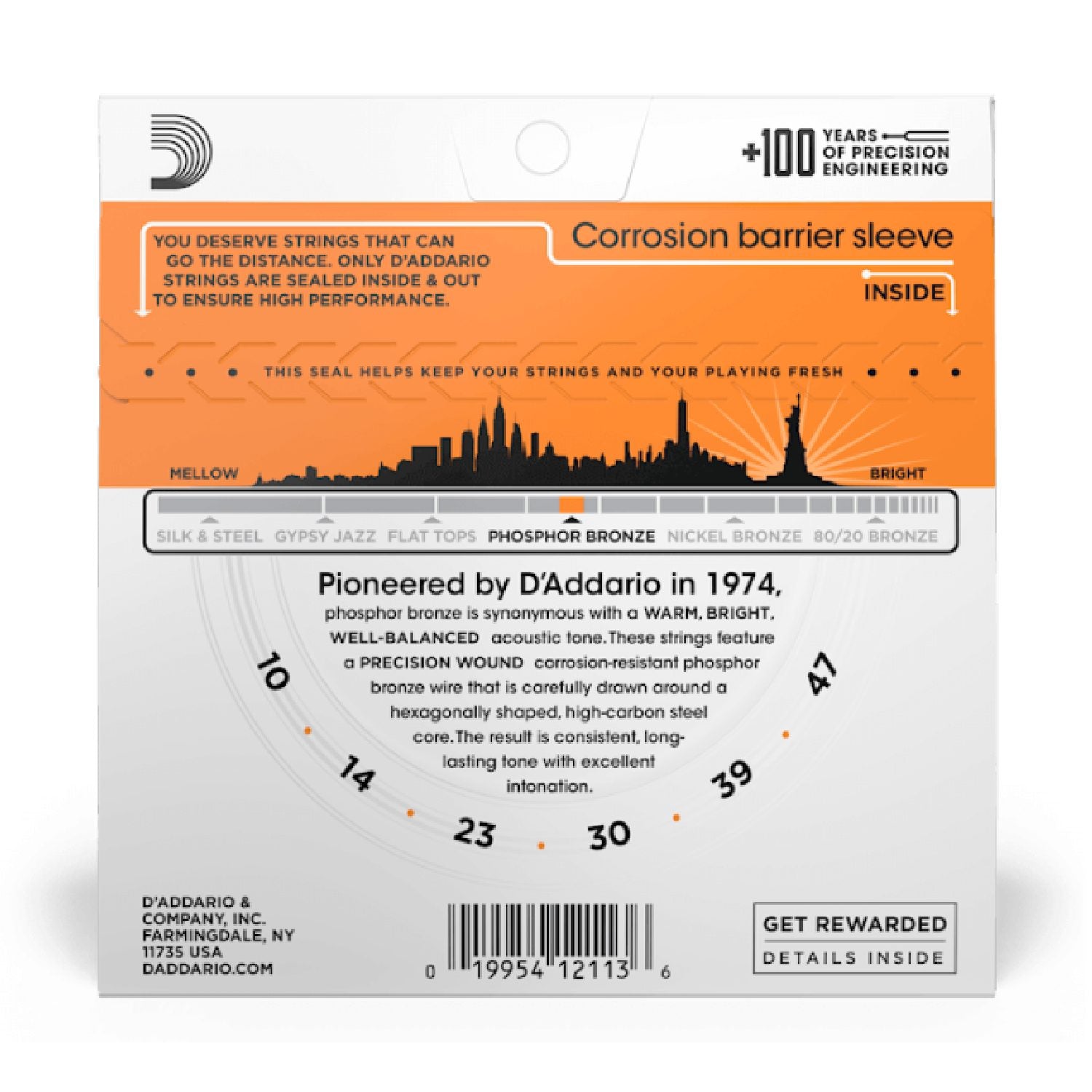 D’Addario EJ15 back