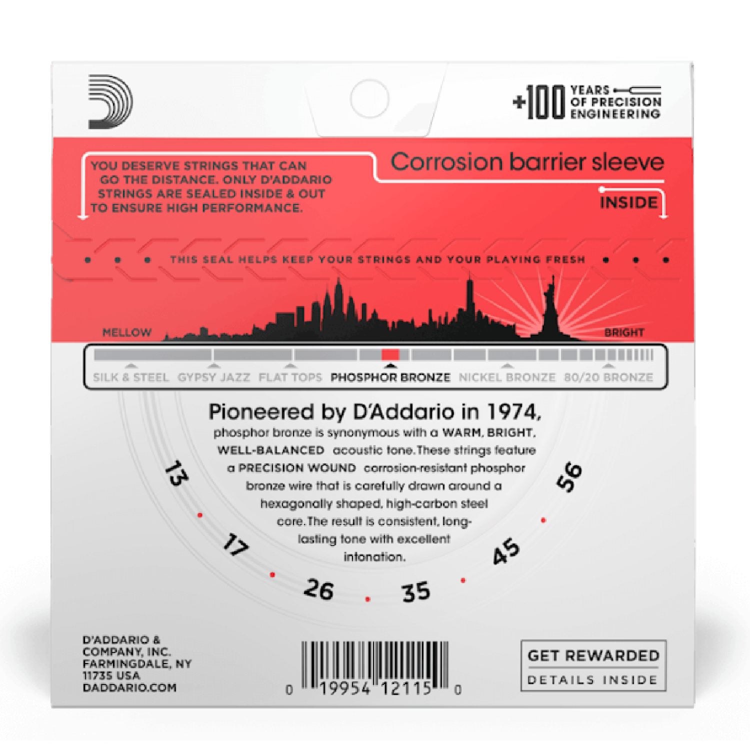 D’Addario EJ17 back