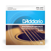 D'Addario - 12-String 10-47 Phosphor Bronze - Light EJ38