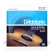 D'Addario - 11-47 Silk & Steel - Light EJ40