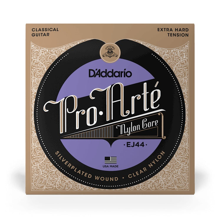 D’Addario – Extra-Hard Tension Nylon Core Classical Guitar Strings – EJ44
