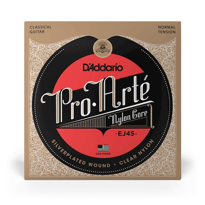 D’Addario – Normal Tension Nylon Core Classical Guitar Strings – EJ45