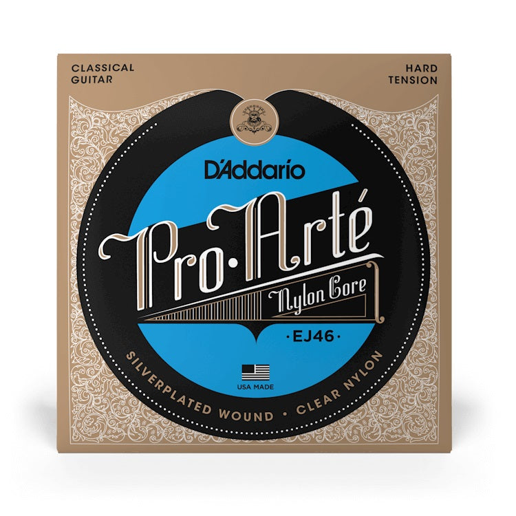 D’Addario – Hard Tension Nylon Core Classical Guitar Strings – EJ46