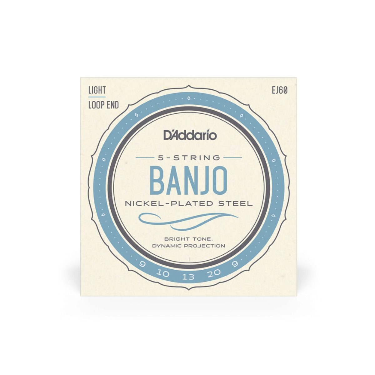 D'addario - EJ60 - Banjo nickel strings 9-20