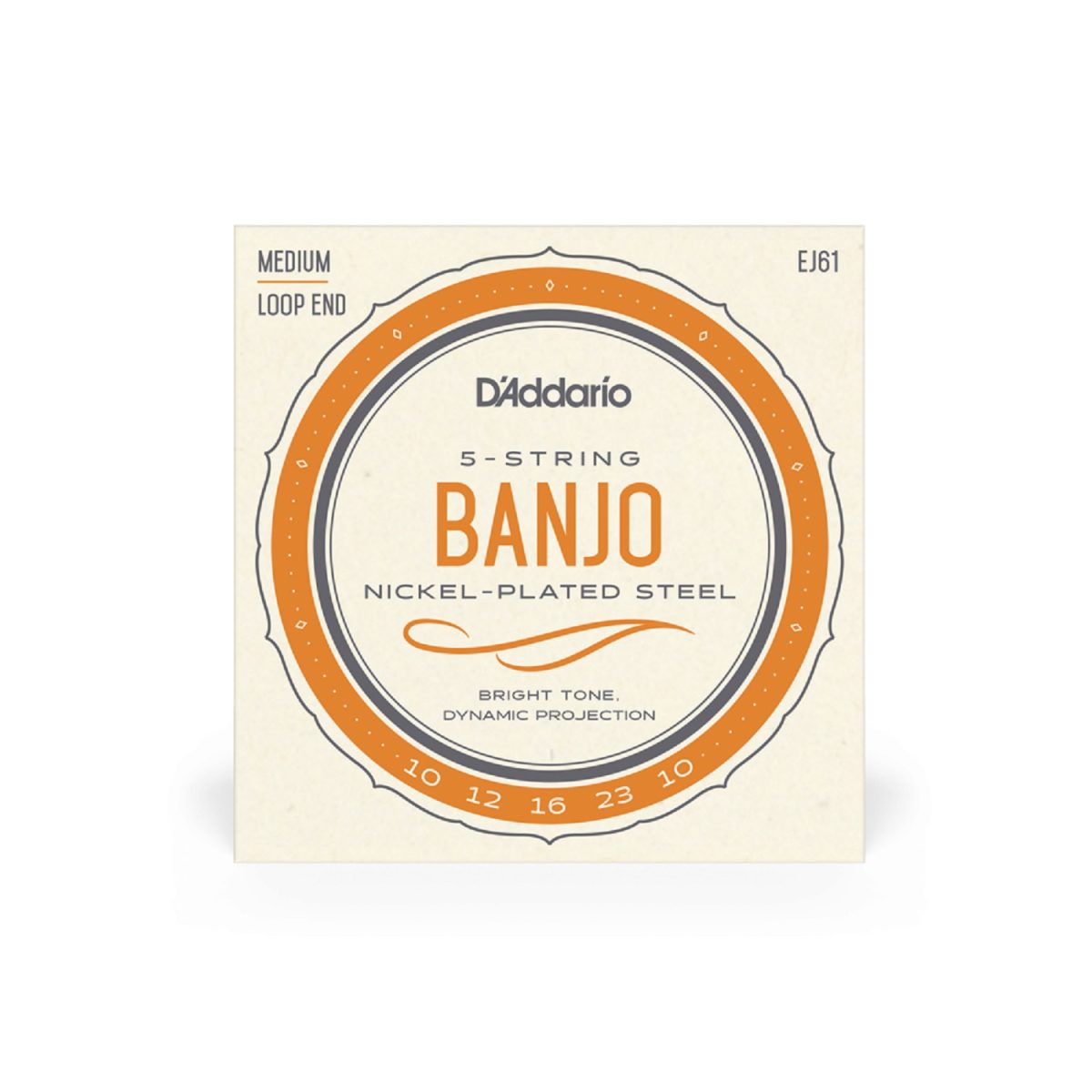 D'Addario - EJ61 - Nickel 5-String Banjo - Medium
