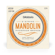 D'Addario - 11-40 Mandolin Phosphor Bronze Loop End - Medium EJ74