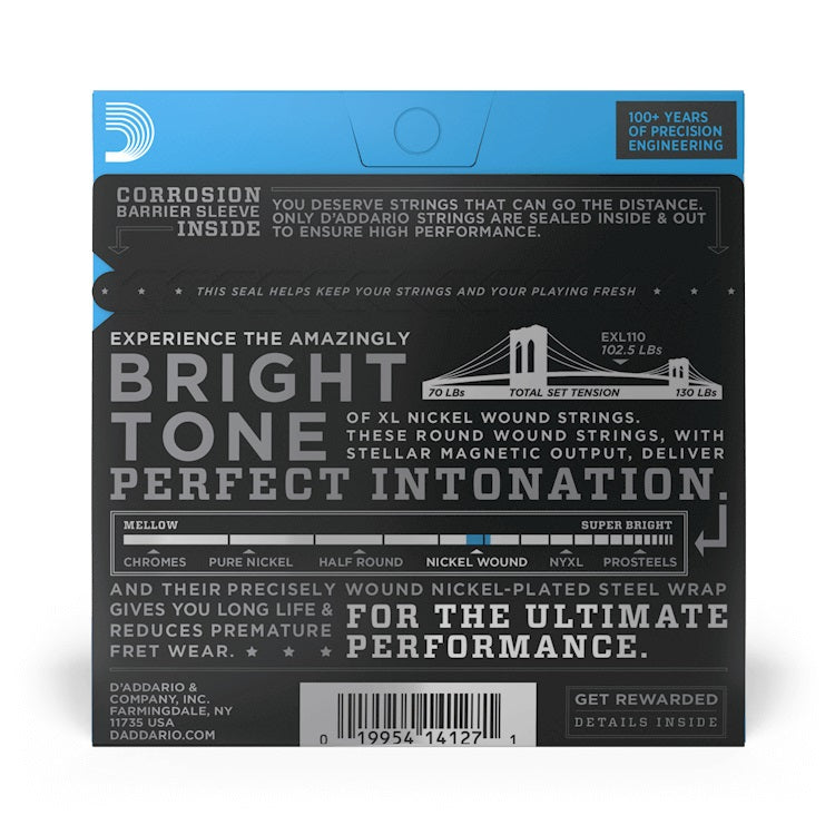 D'Addario - 10-46 Electric Nickel Wound - Regular Light EXL110