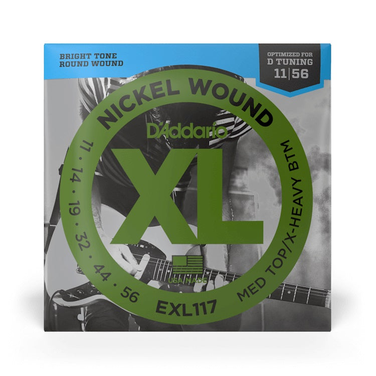D'Addario - 11-56 Electric Nickel Wound - Medium/Extra Heavy EXL117