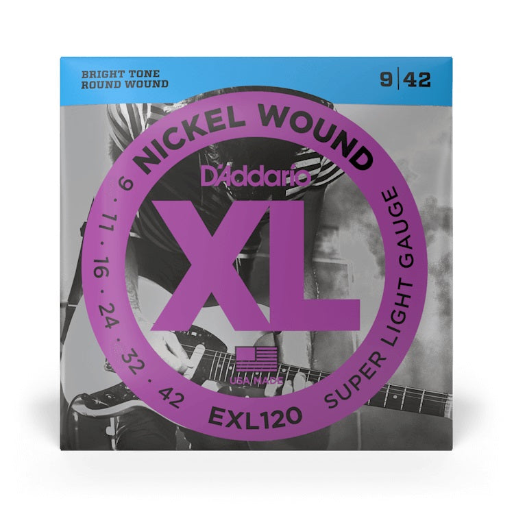 D'Addario - 09-42 Electric Nickel Wound - Super Light EXL120