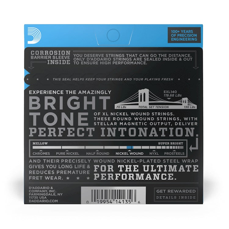 D'Addario - 10-52 Electric Nickel Wound - Light/Heavy EXL140