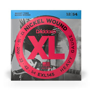 D'Addario - 12-54 Plain 3rd Electric Nickel Wound - Heavy EXL145