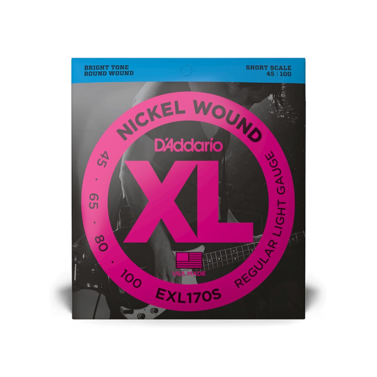 D'addario - EXL170S - Regular Light Short Scale Bass Strings 45-100