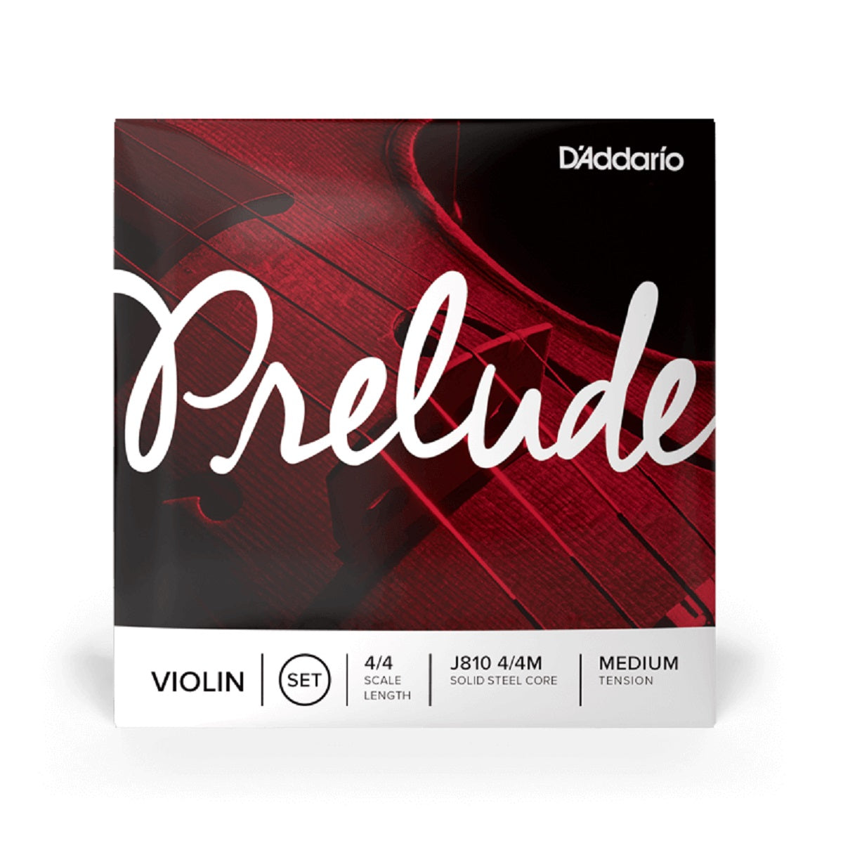 D'Addario - 4/4 Violin Prelude Strings - Medium Tension - J810 4/4M