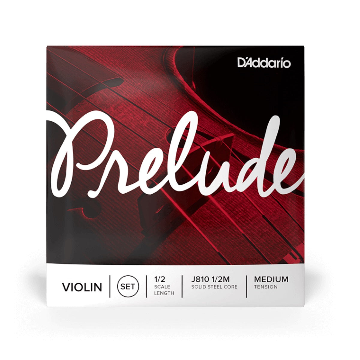 D'Addario - 1/2 Violin Prelude Strings - Medium Tension - J810 1/2M