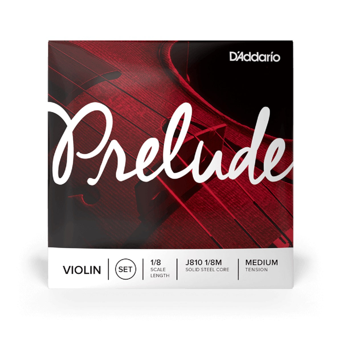 D'Addario - 1/8 Violin Prelude Strings - Medium Tension - J810 1/8M