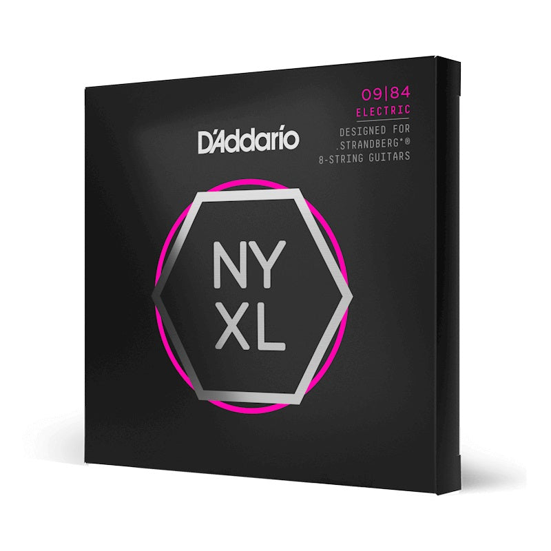 D'Addario - 09-84 Custom Light 8-String Strandberg Electric Guitar Strings #NYXL0984SB