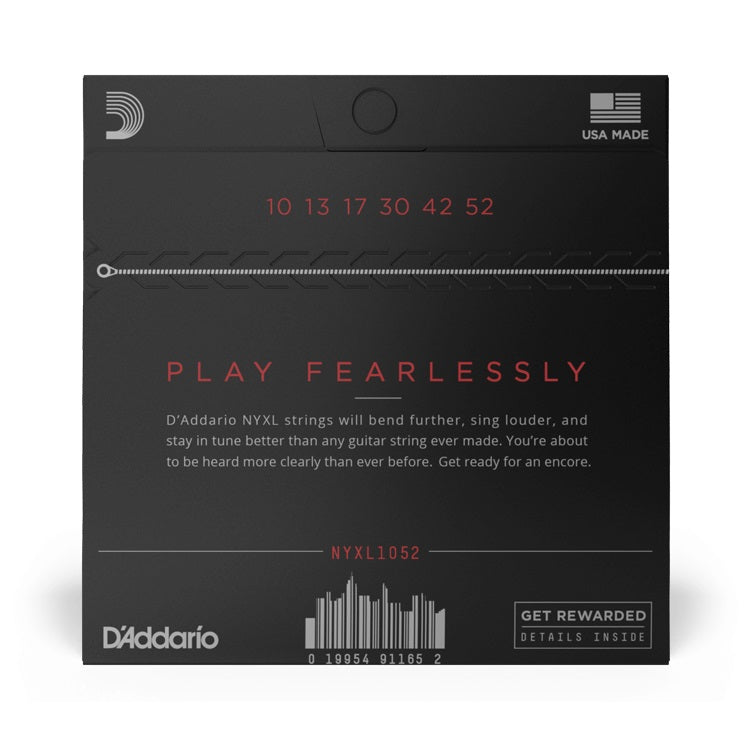 D'Addario - NYXL 10-52 Electric Nickel Plated Steel - Light/Heavy