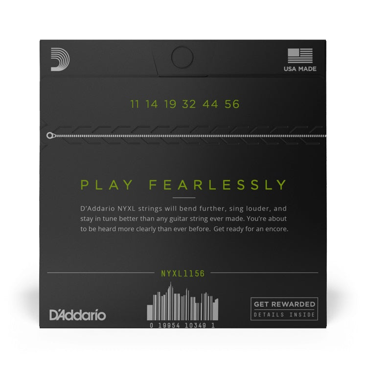 D'Addario - NYXL 11-56 Electric Nickel Plated Steel - Medium/Extra Heavy NYXL1156